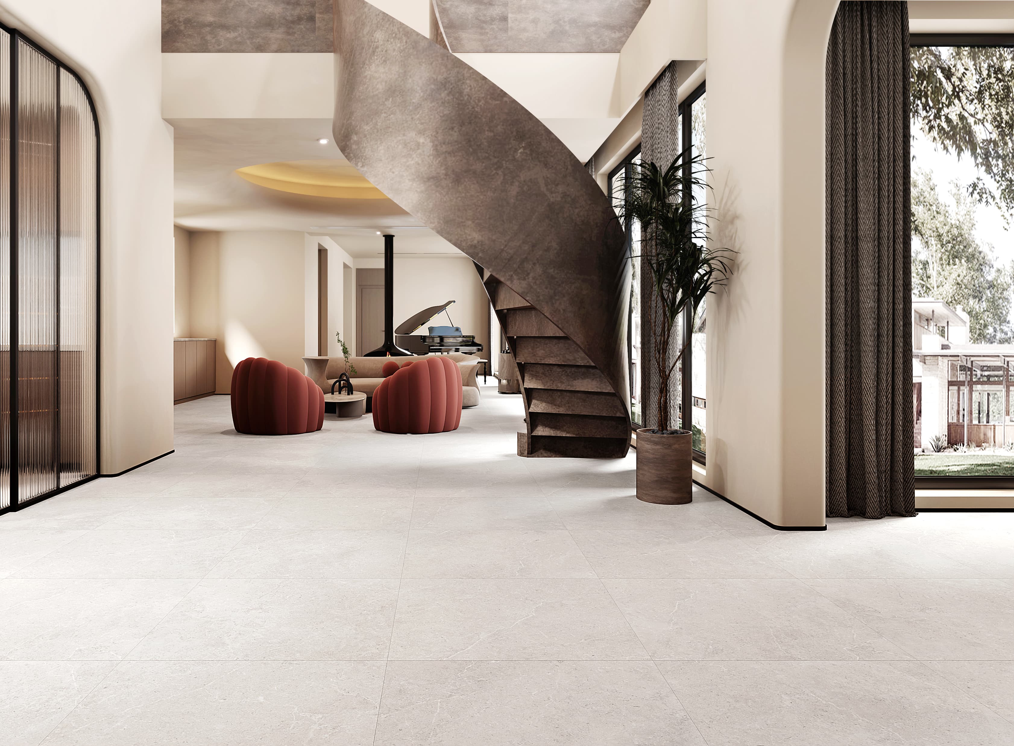 Jules Inout Honed Porcelain Tiles